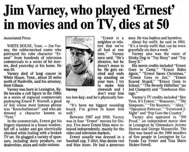 Jim Varney Filmography: A Comprehensive List Of The Beloved Actor's Movies