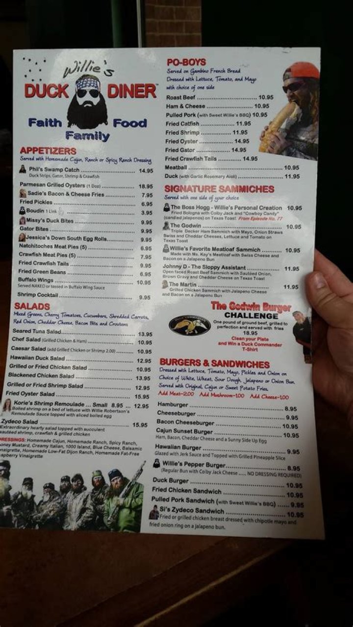 Willie's Duck Diner Menu: Your Go-To Guide For Delicious Dining